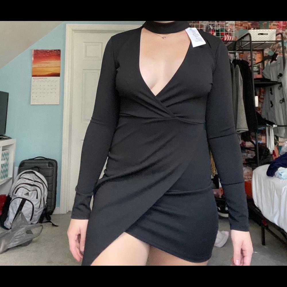 black going out dress